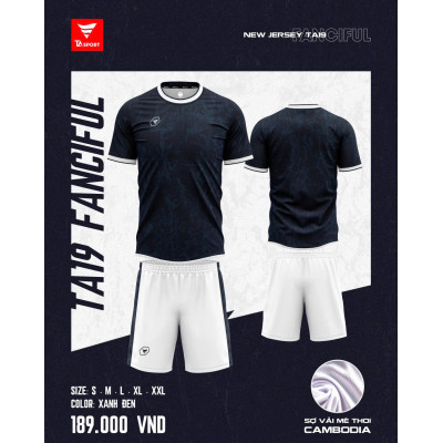 ÁO BÓNG ĐÁ KHÔNG LOGO TA19 FANCIFUL